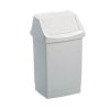 Grande poubelle bin blanc 55L