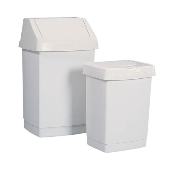 Grande poubelle bin blanc 55L – Image 2